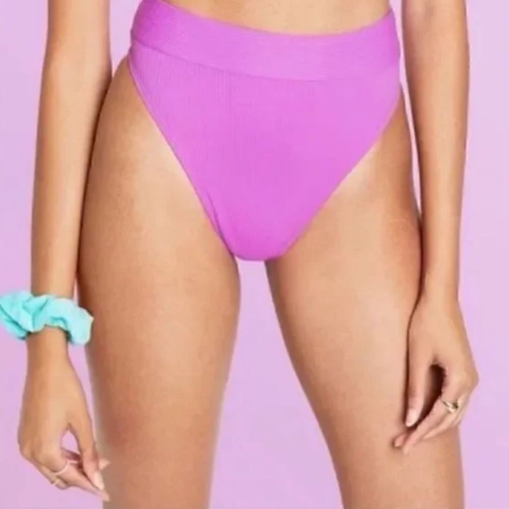 Stoney Clover Ln Orchid High Waist Bikini Bottoms, Size S, NWOT